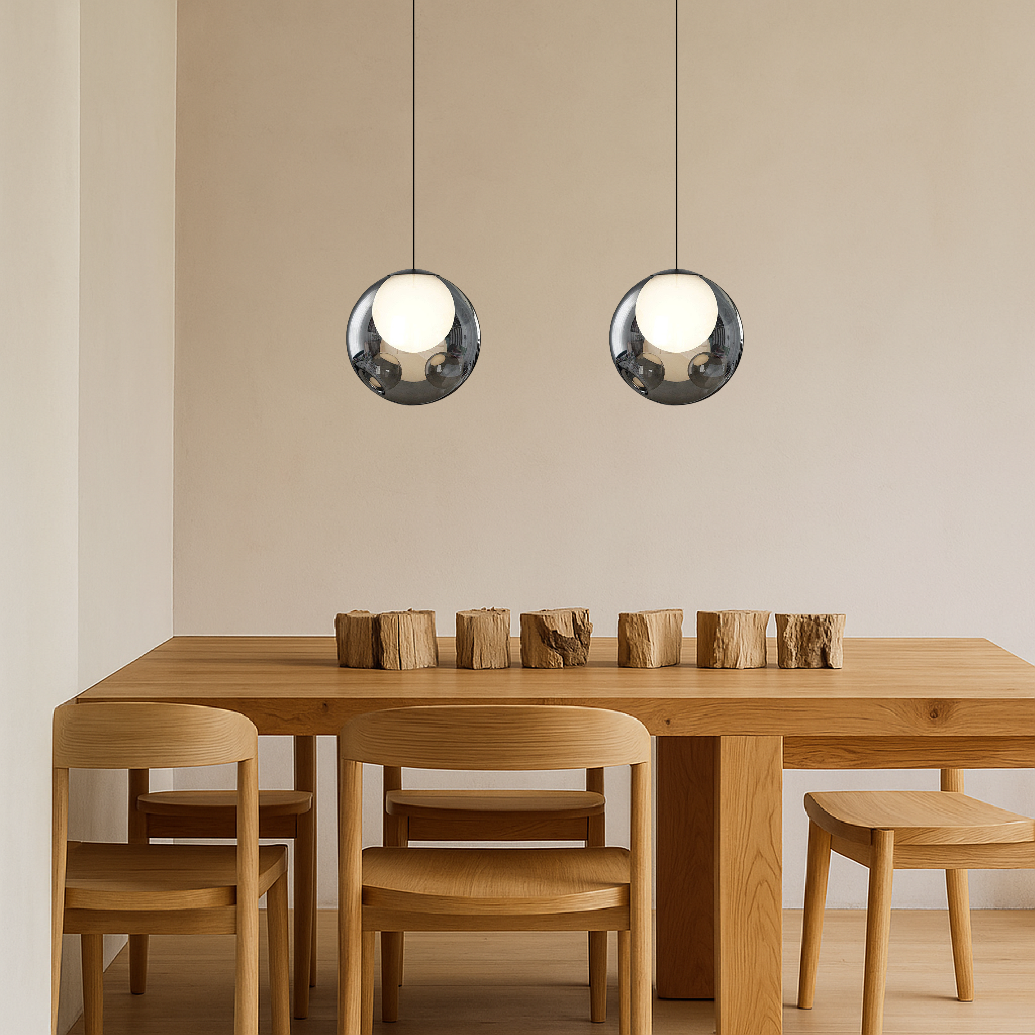 Linor | Italian-Inspired Glass Pendant Light for Hallway Lighting