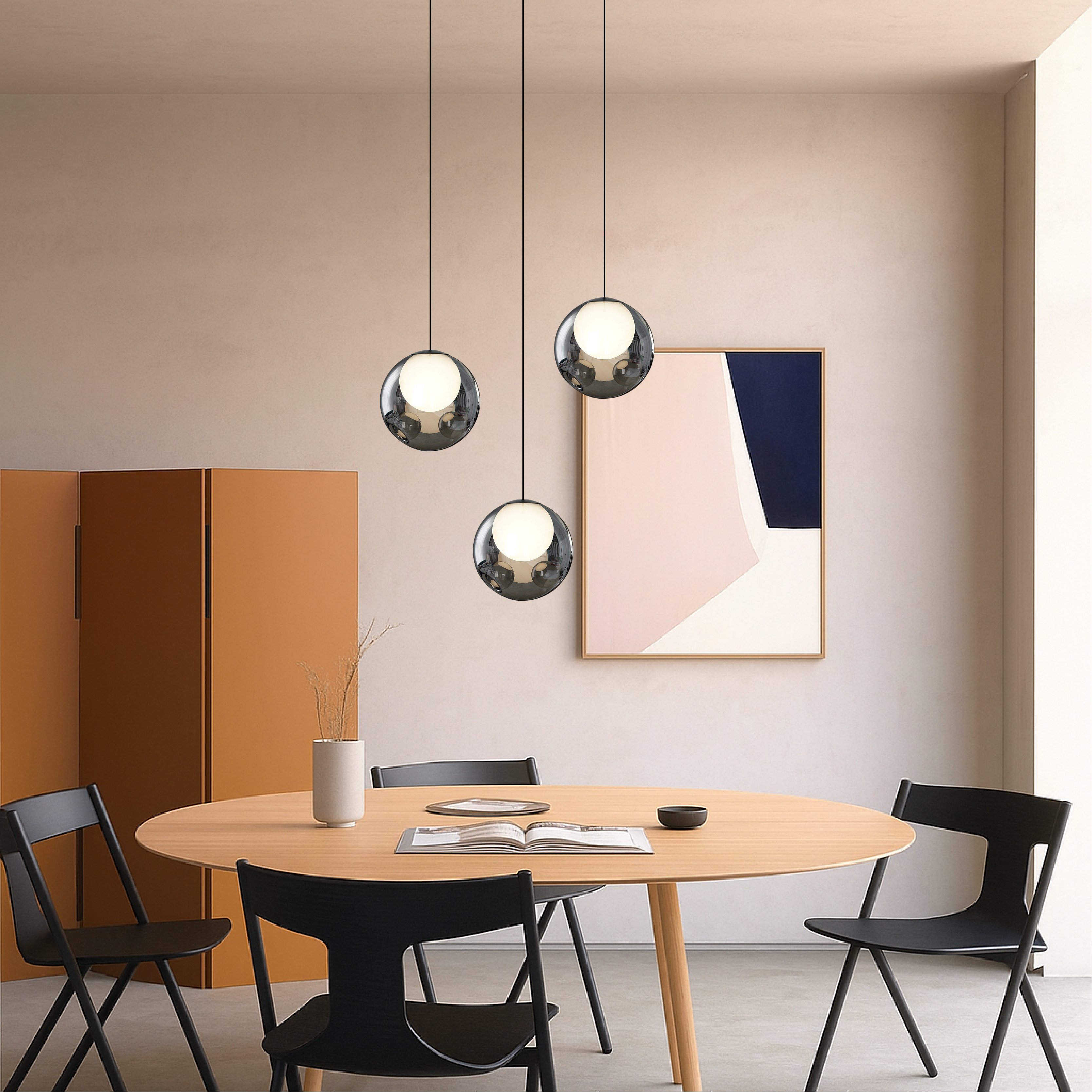 Linor | Italian-Inspired Glass Pendant Light for Hallway Lighting