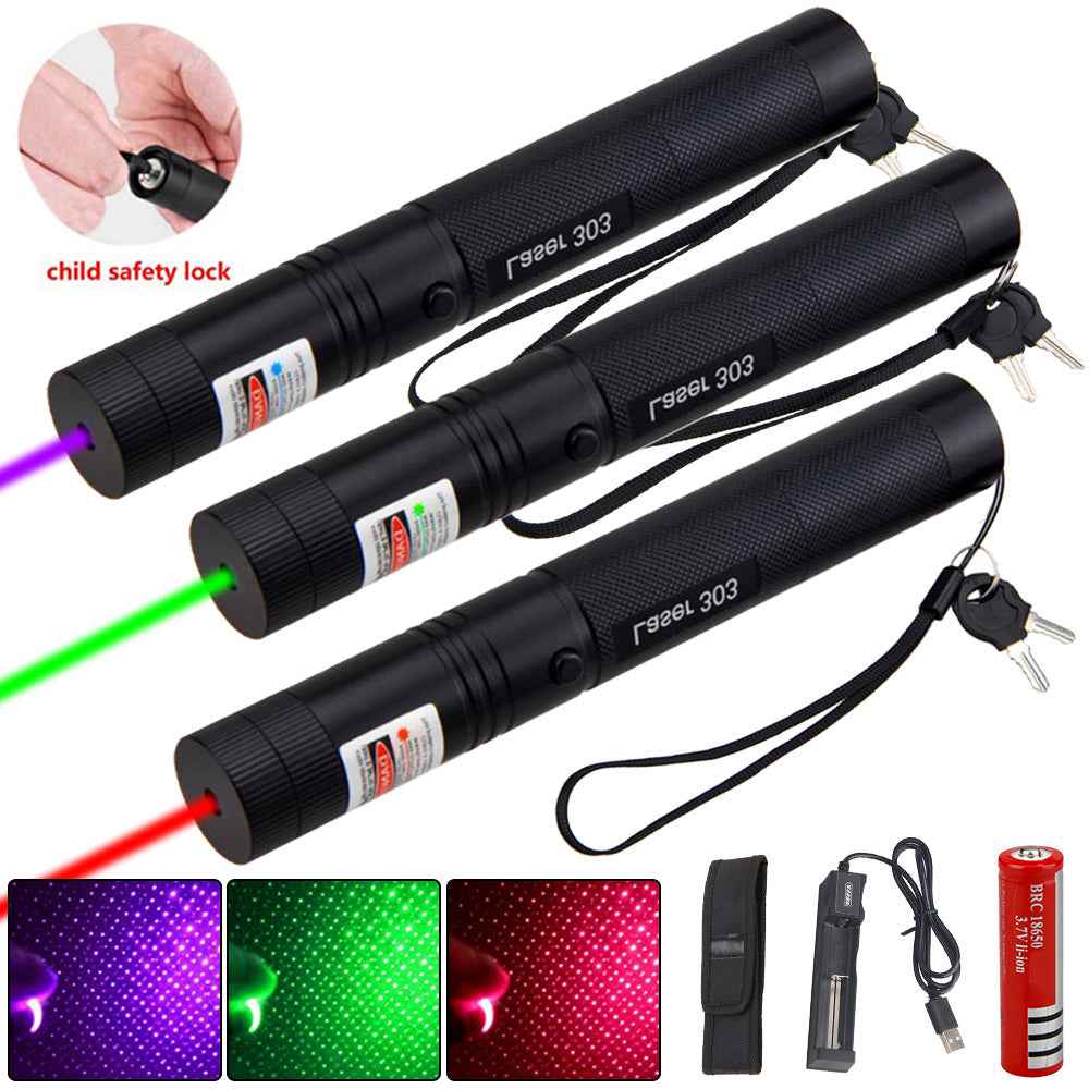 Long-Range Rechargeable Laser Pointer for Outdoor Use