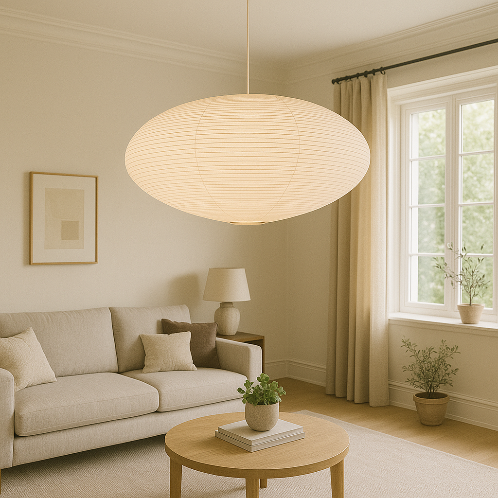 Lumeviah | Japanese Vintage-style Paper Pendant Lamp from Wabi 0