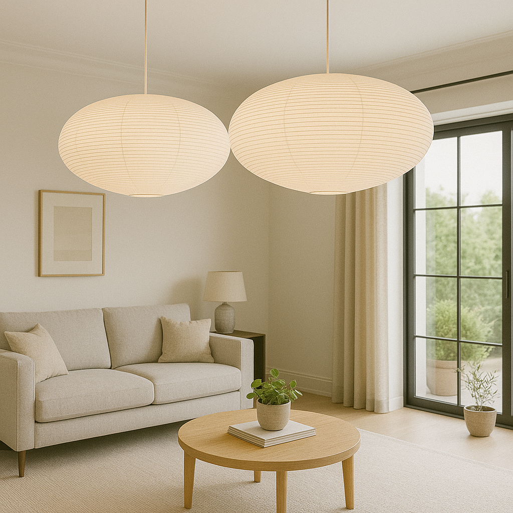 Lumeviah | Japanese Vintage-style Paper Pendant Lamp from Wabi 2