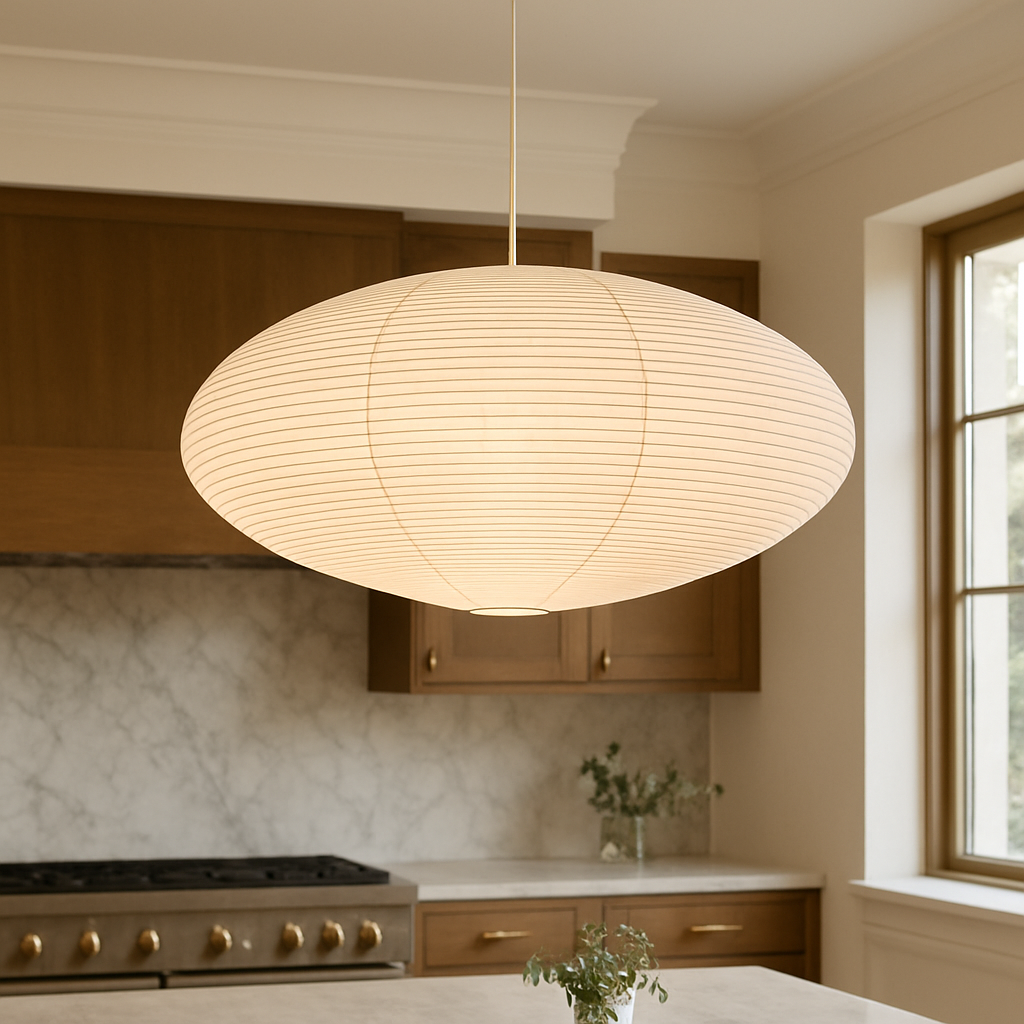 Lumeviah | Japanese Vintage-style Paper Pendant Lamp from Wabi 5