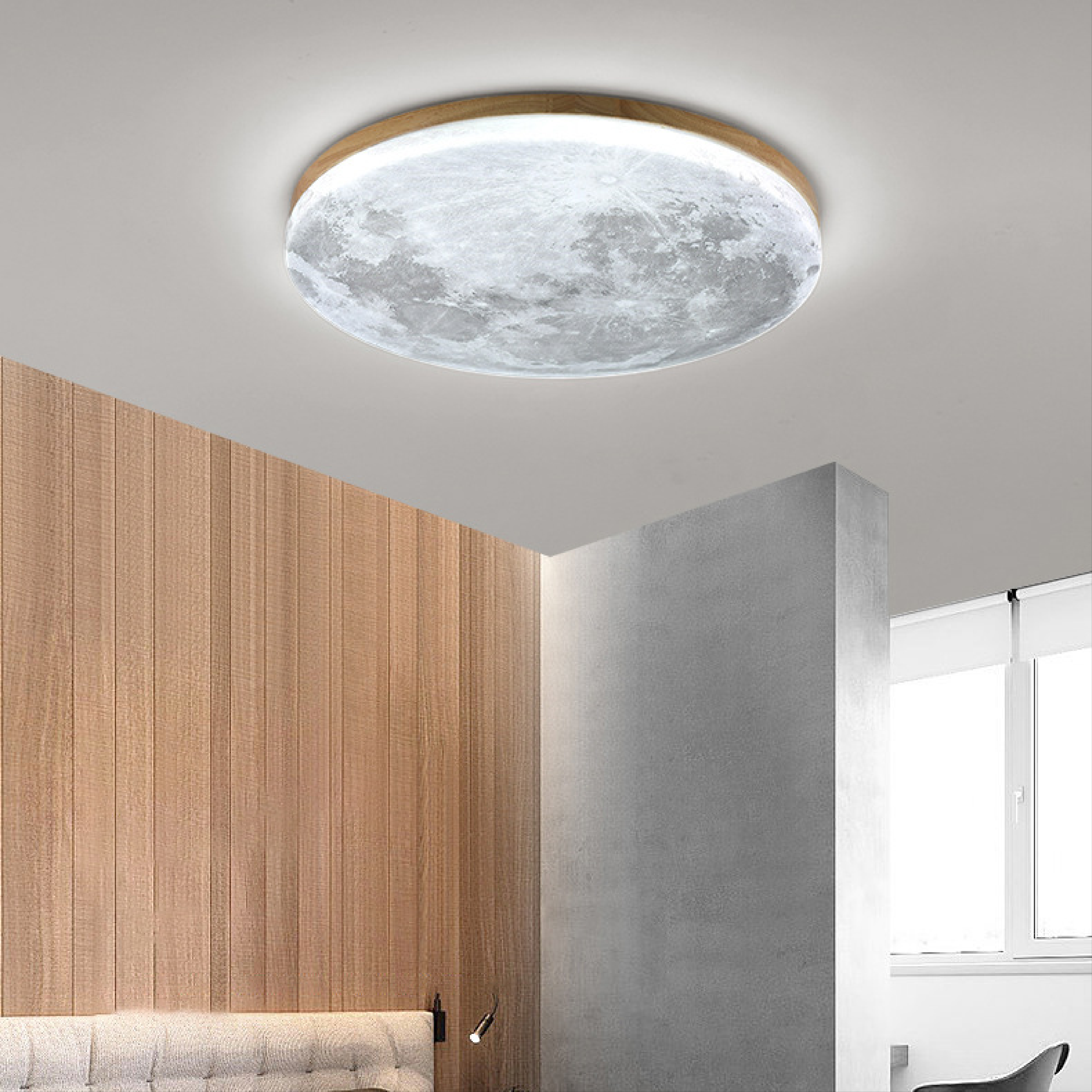 LumiGlow | Luminous Moon Ceiling Lamp for Glowing Ambience 3