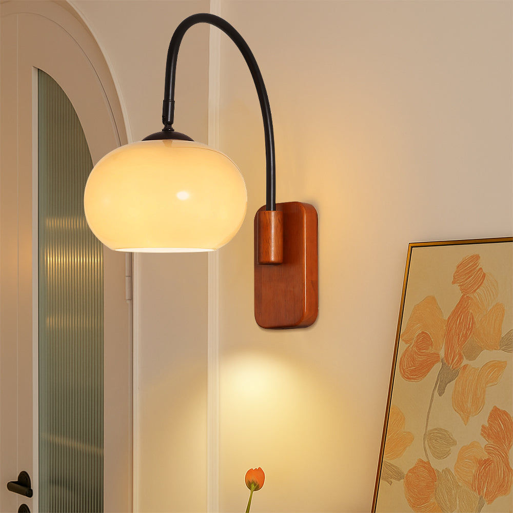 Lumoza | Modern Bauhaus-style Swivel Wall Lamp in Khaki 2