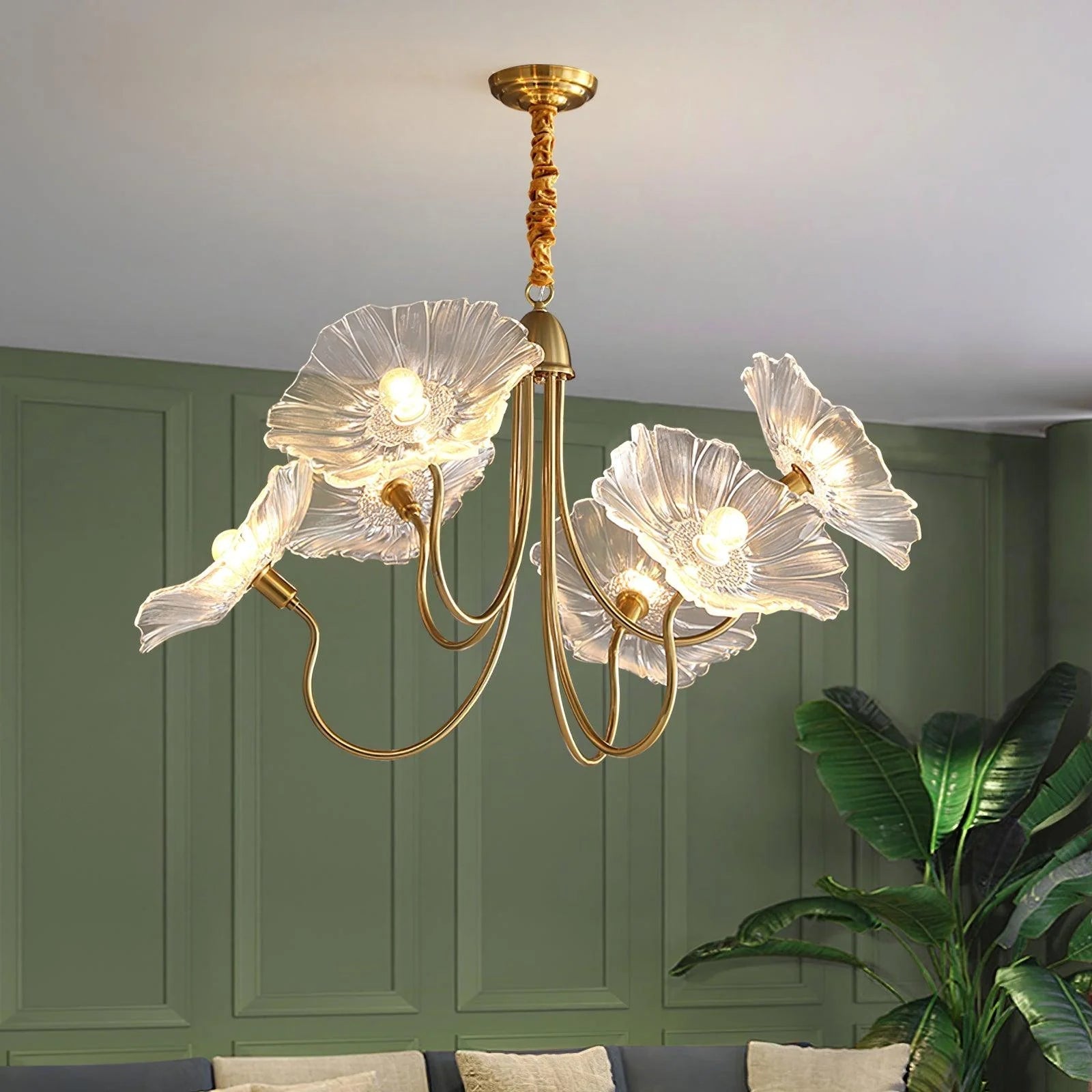 Lunaro | Elegant Lotus Leaf Chandelier 3