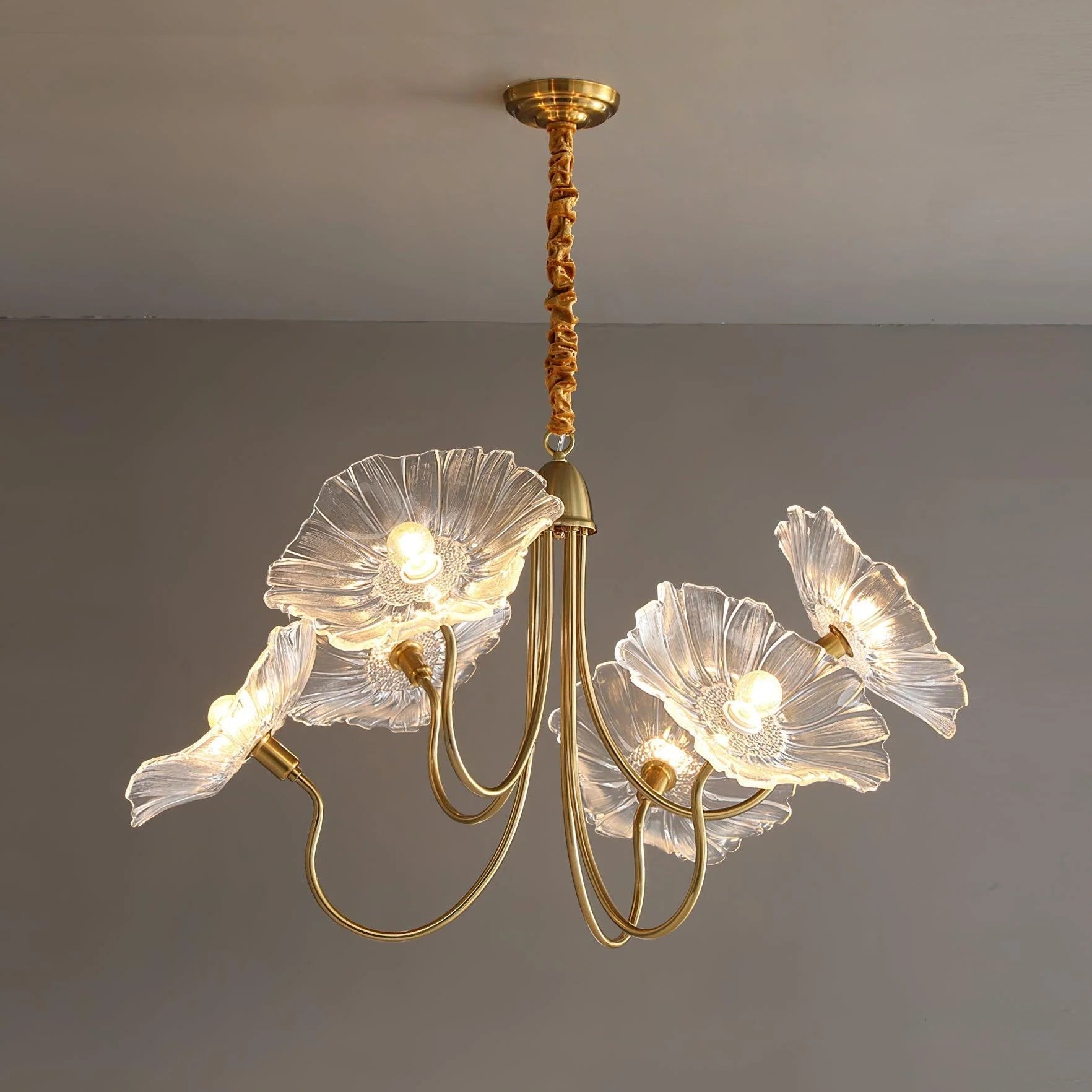 Lunaro | Elegant Lotus Leaf Chandelier 5