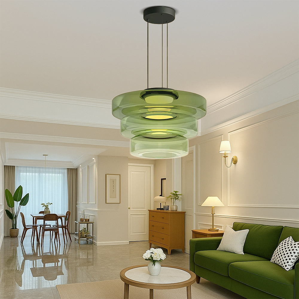 Luxelle | Danish Inspired Glass Bauhaus Pendant Lamp 7