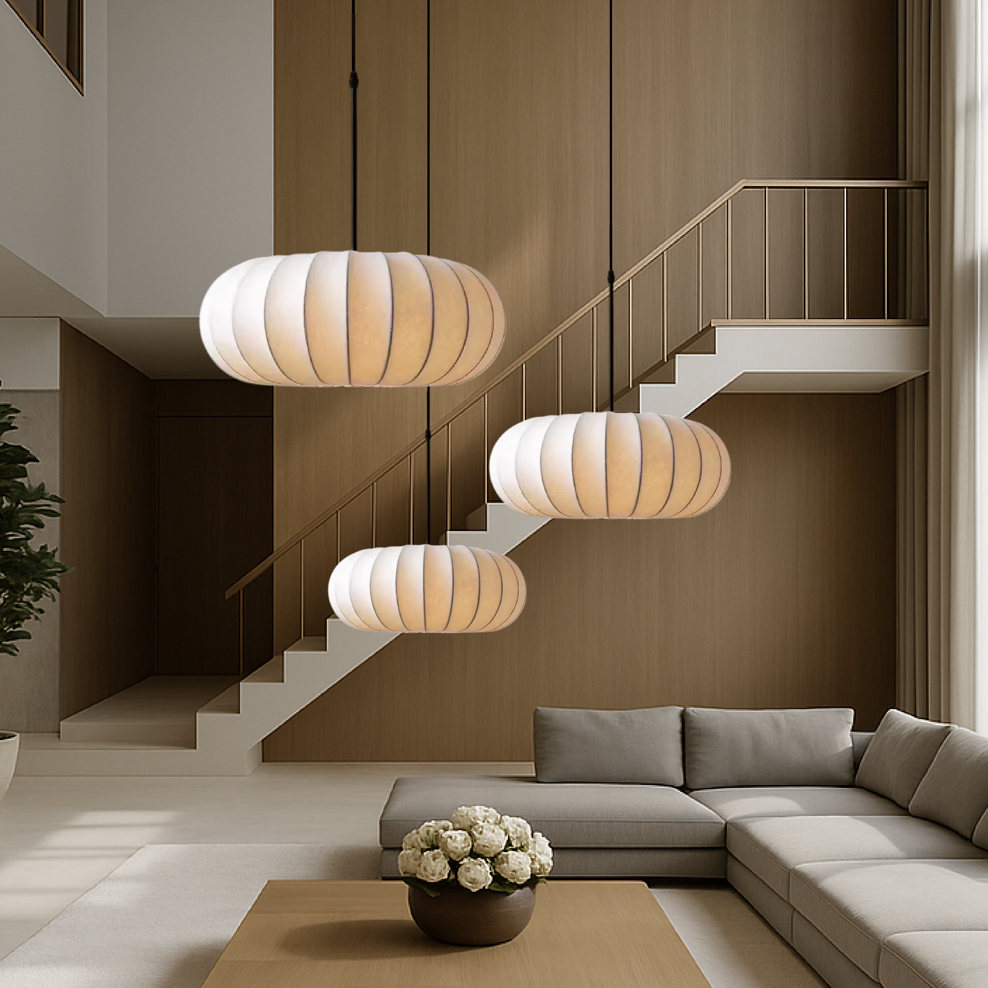 Luxona | Modern Elegance Silk Hanging Lamp 4