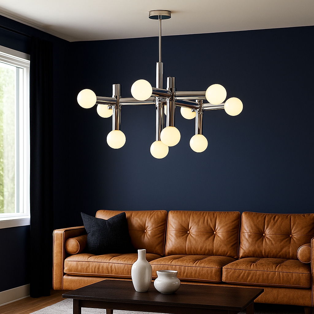 Lysiq | Artistic Metal Bauhaus Chandelier for Aesthetic Interiors 6