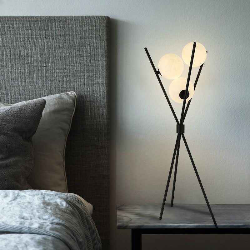Melinor | Moon-Inspired Table and Floor Lamp for Modern Interiors