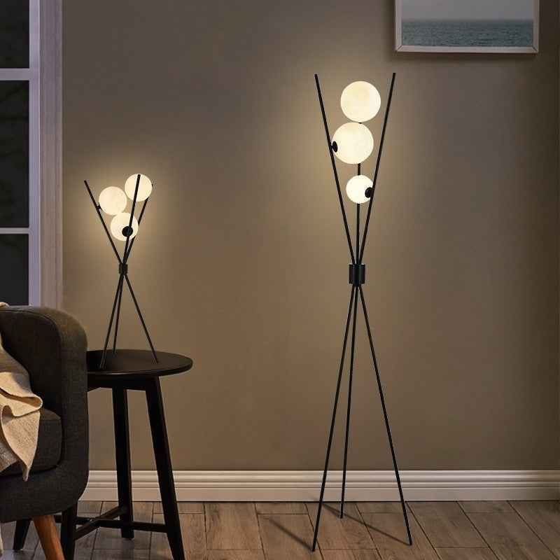 Melinor | Moon-Inspired Table and Floor Lamp for Modern Interiors