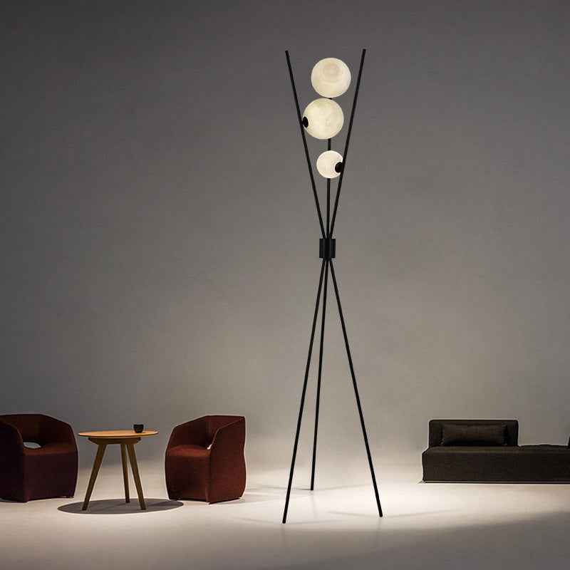 Melinor | Moon-Inspired Table and Floor Lamp for Modern Interiors