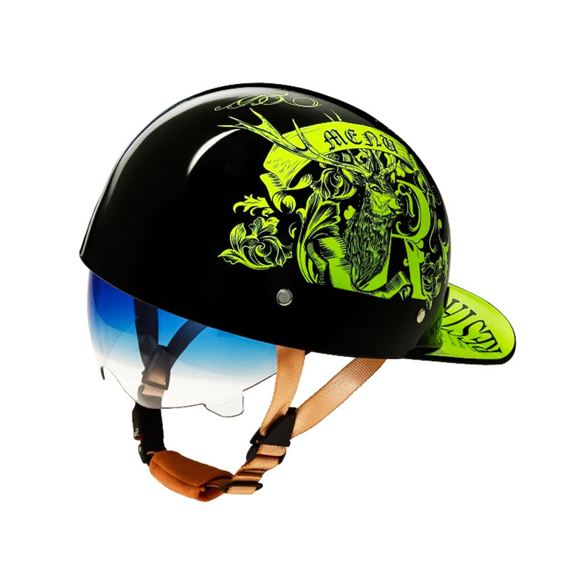 Men’s Motorcycle Helmet DOT Approved ABS Shell Lightweight 12
