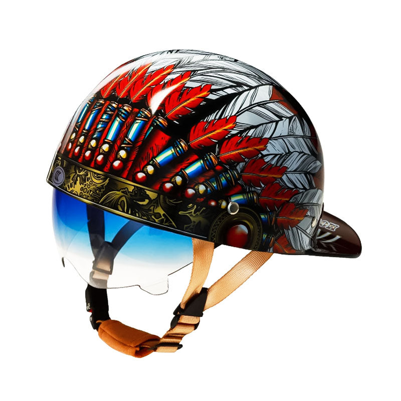 Men’s Motorcycle Helmet DOT Approved ABS Shell Lightweight 14