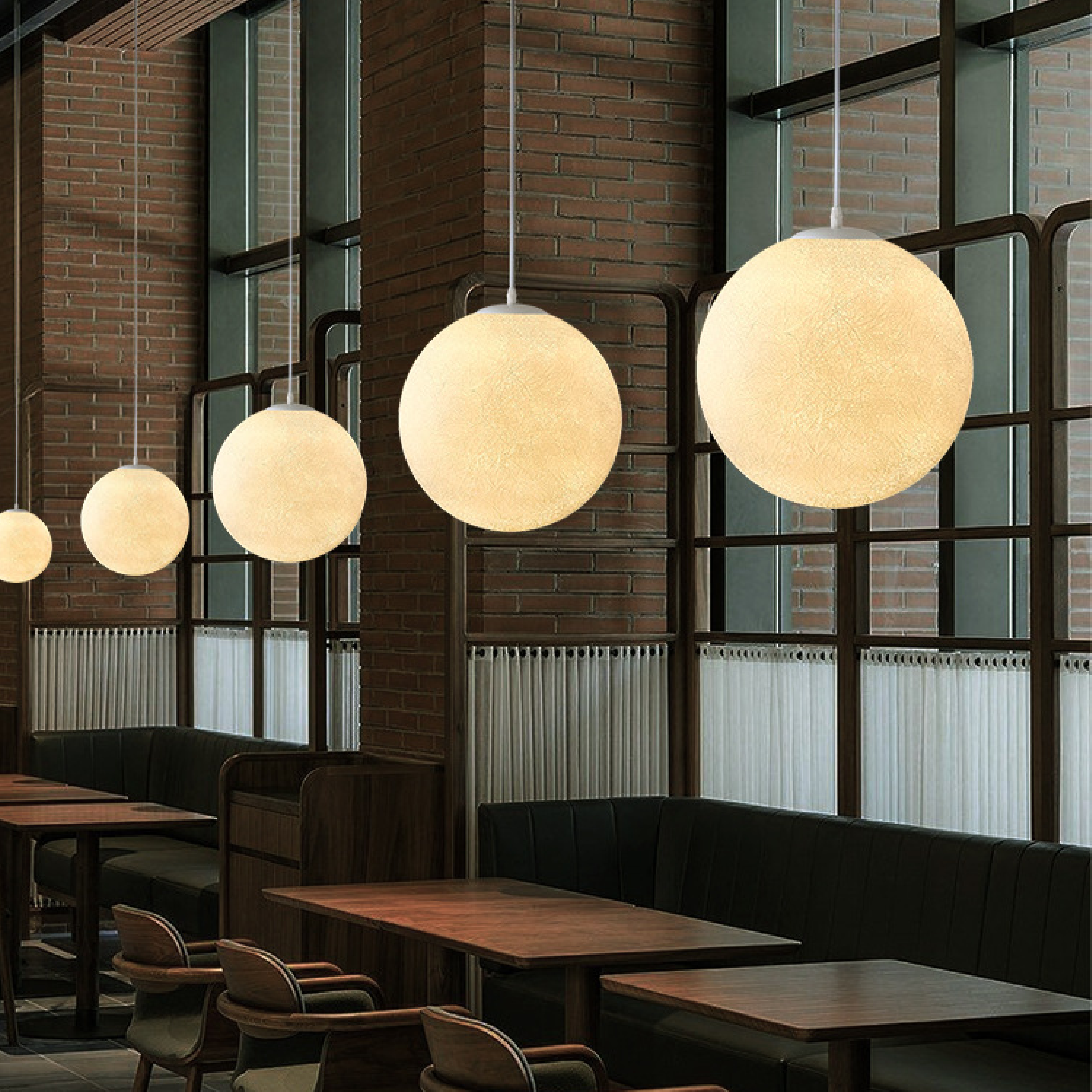 Moon Pattern Hanging Lamp 5