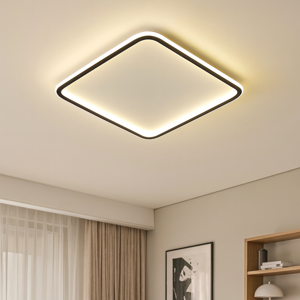 Mysaglobe Scandinavian Square Ceiling Lamp 1