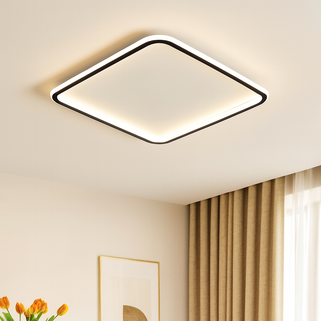 Mysaglobe Scandinavian Square Ceiling Lamp 2