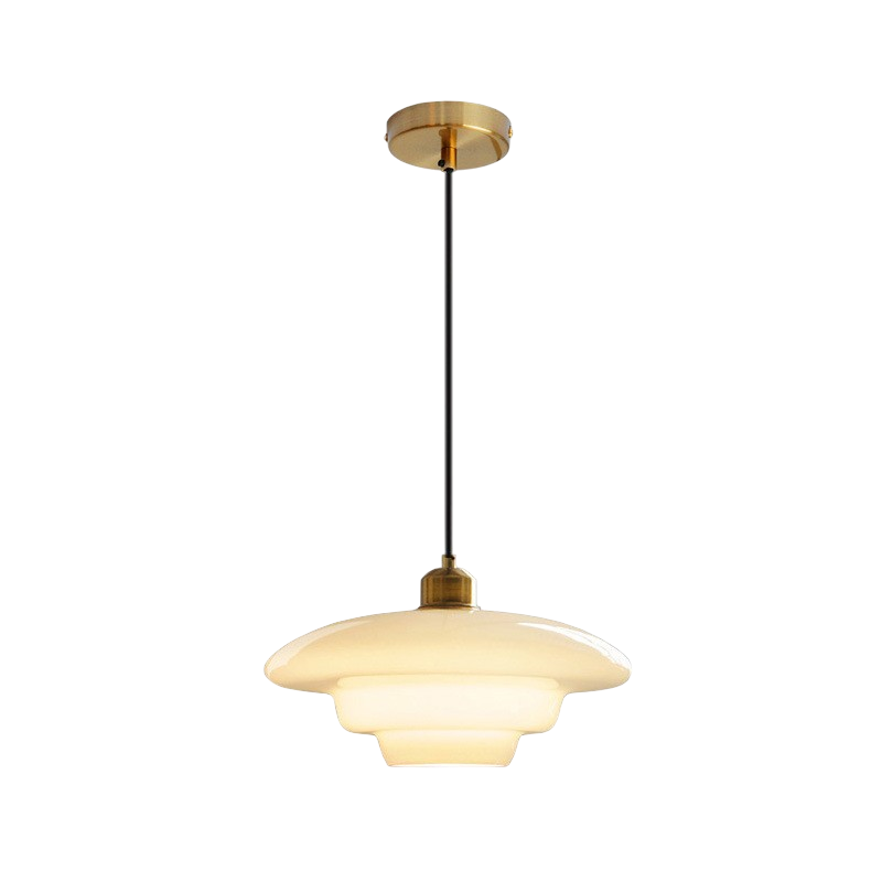 Olynt | Luminous Milky White Glass Pendant Lamp for Modern Home Spaces 4