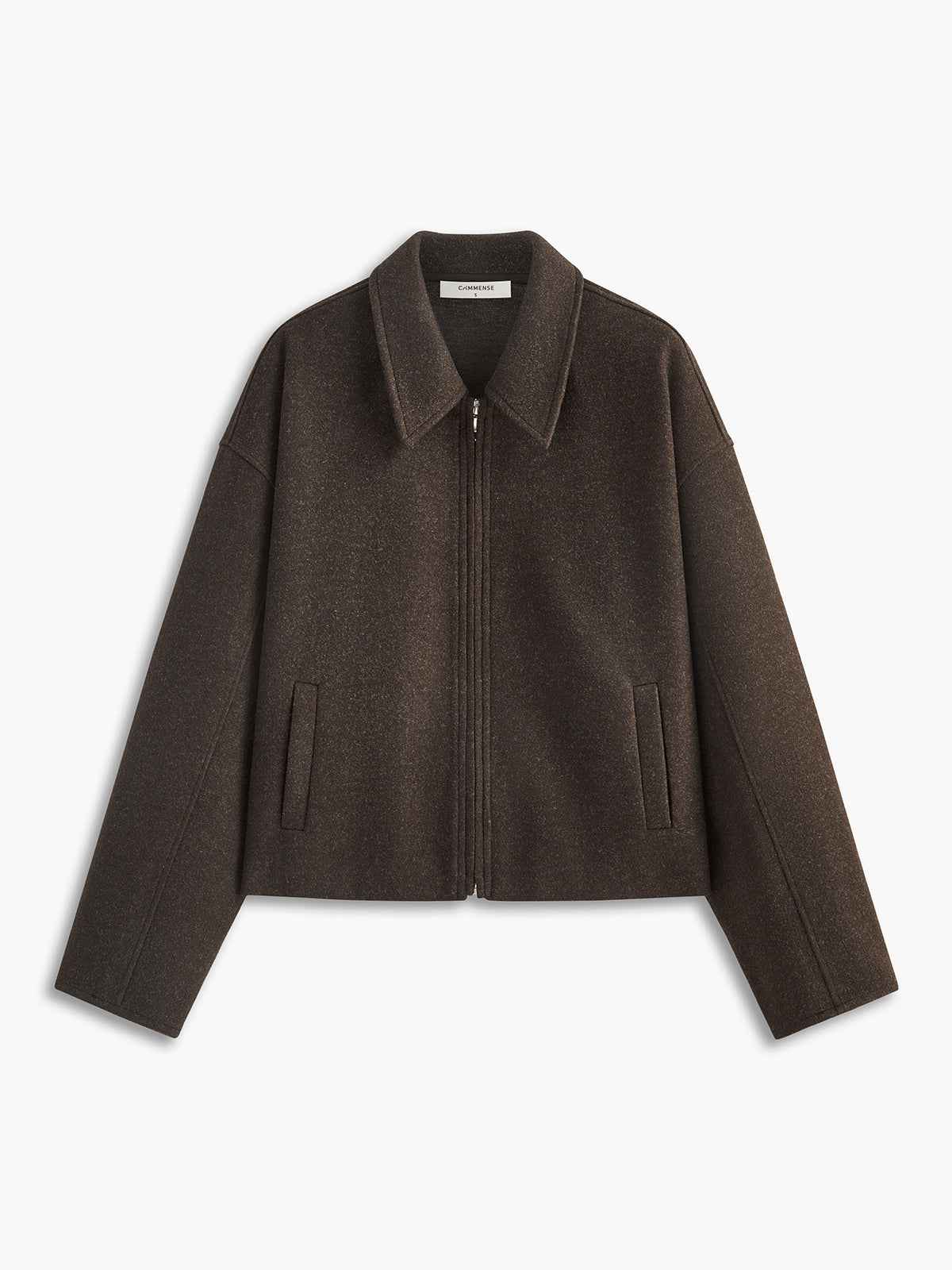 Paris | Women’s Timeless Plain Zipper Tweed Jacket