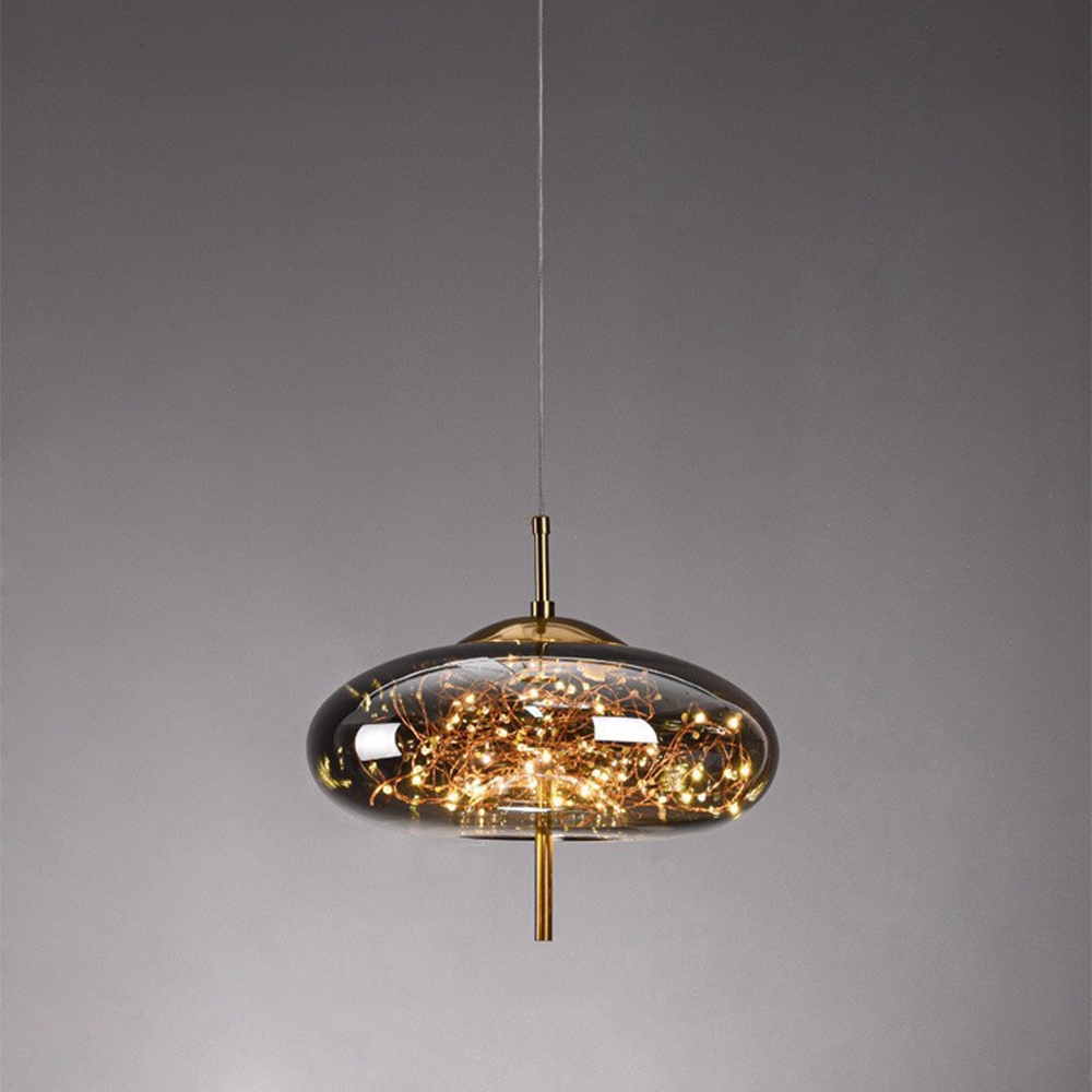 Pendant Light Glass Modern LED Ceiling Lamp 11