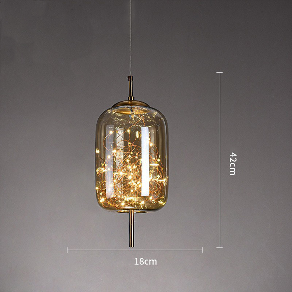 Pendant Light Glass Modern LED Ceiling Lamp 3