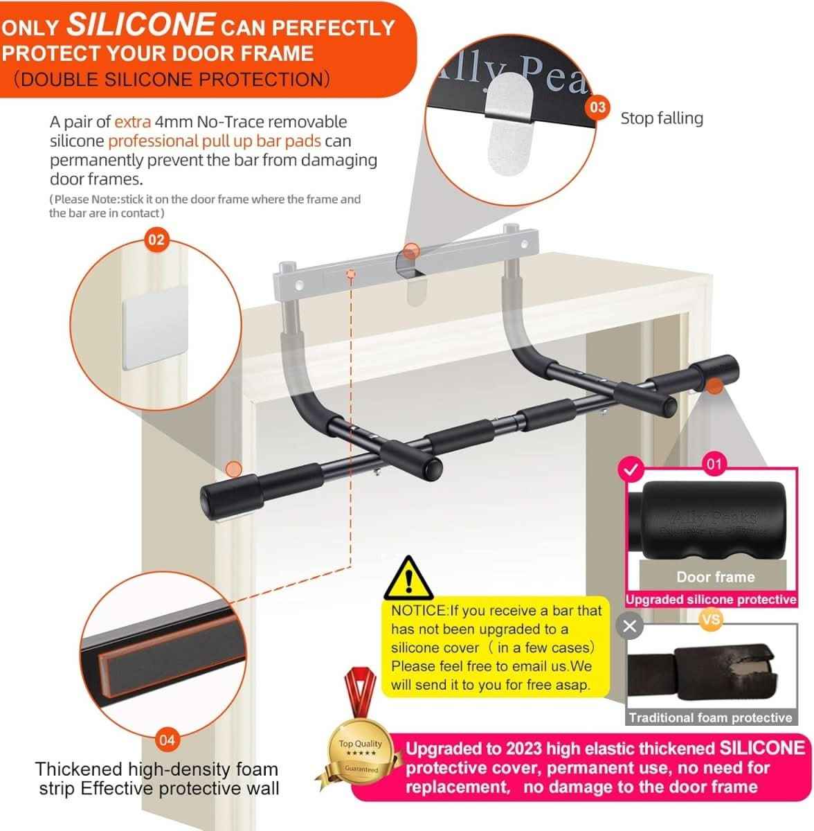 PowerGrip | Doorway Pull-Up Bar with Secure Steel Support