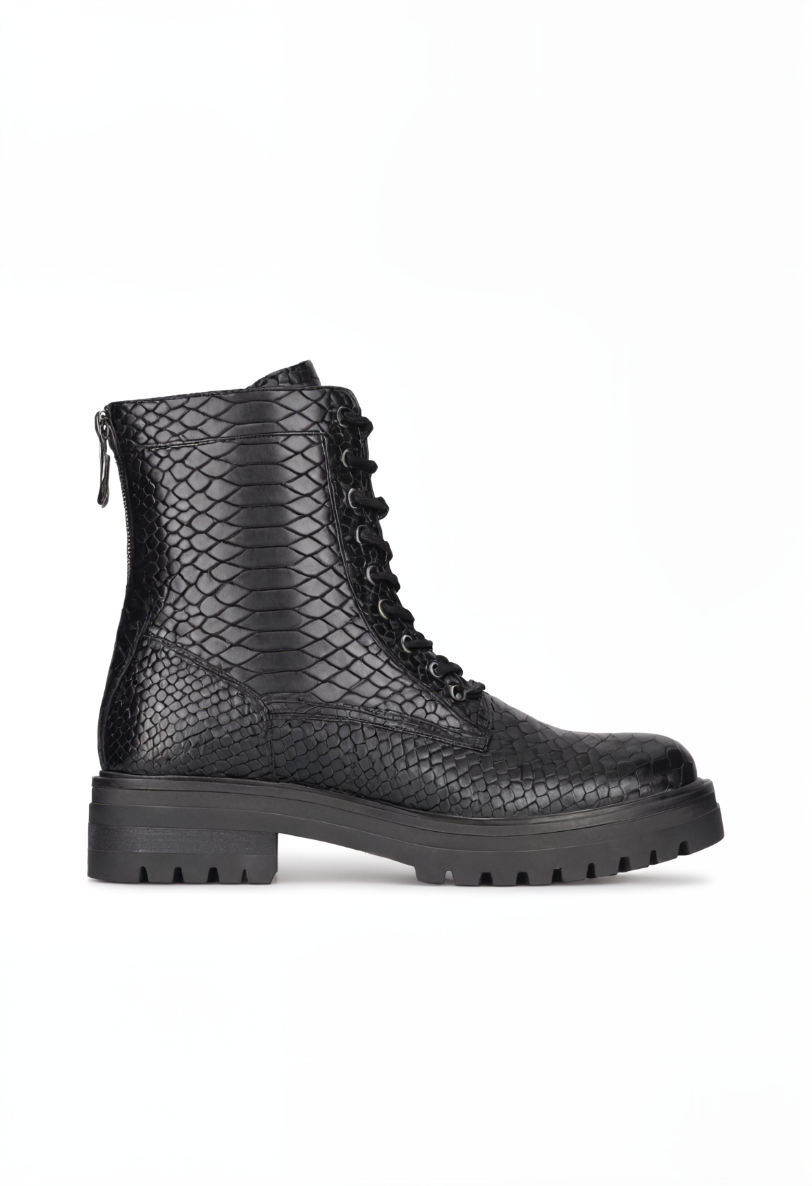 Mia | Chic Python Print Lace Up Shoes 4