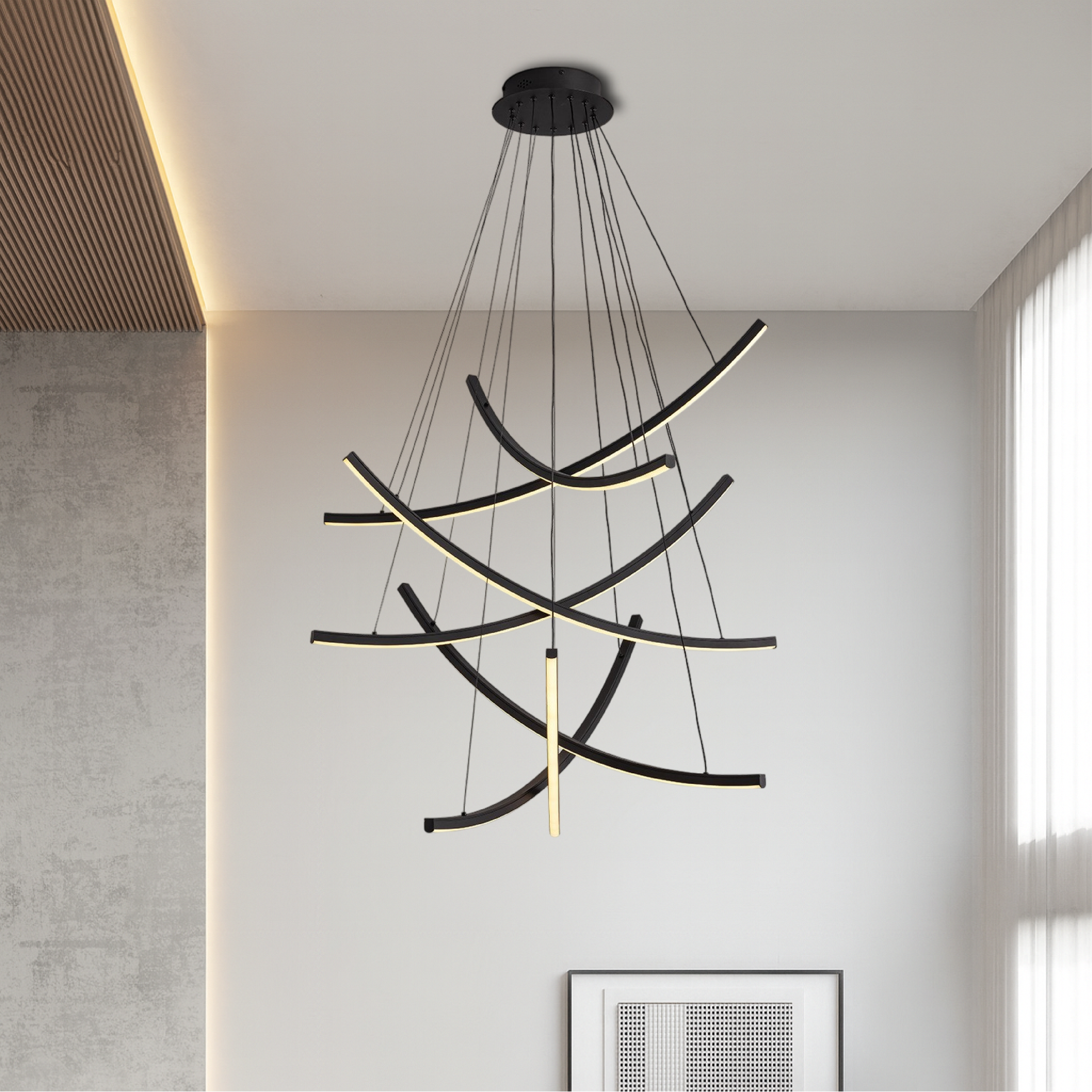 Rella Scandinavian Staircase Chandelier 3