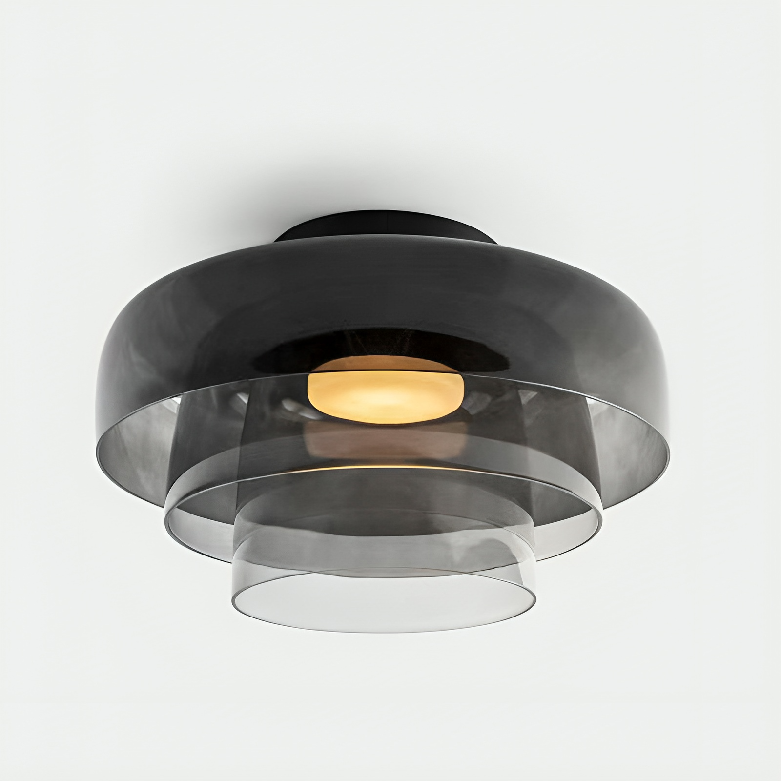 Scandinavian Bauhaus Glass Layered Pendant Lamp 12