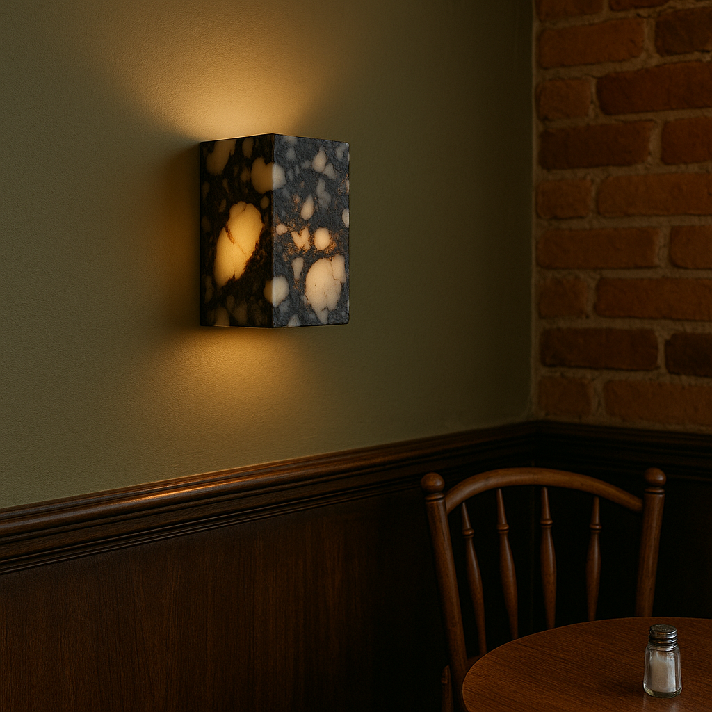 Sconiq | Elegant Marble Cube Wall Lamp 6