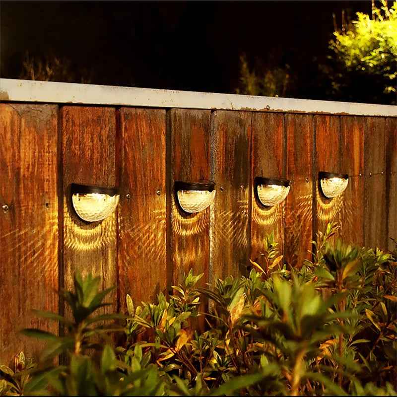 Solar Wall Lights Outdoor - Waterproof LED Garden Lights for Driveway & Patio