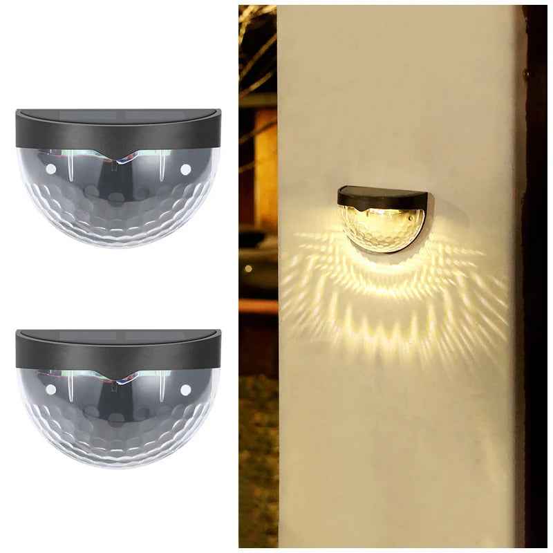 Solar Wall Lights Outdoor - Waterproof LED Garden Lights for Driveway & Patio