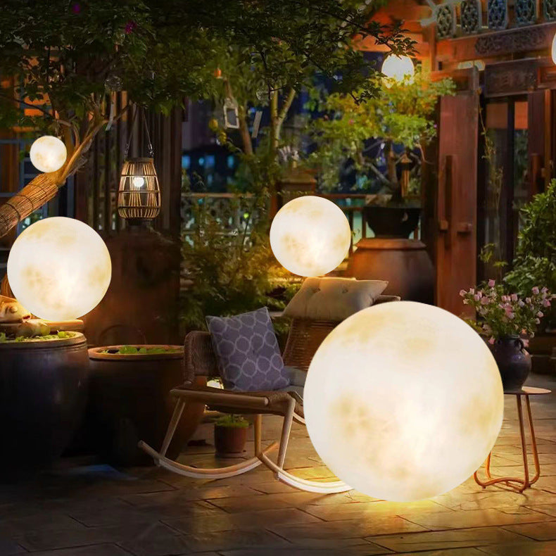 Solvyn | Spherical Solar Powered Garden Moon Lamp 2