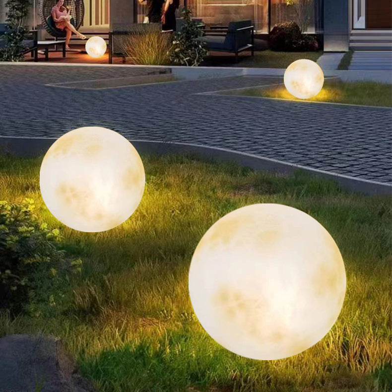 Solvyn | Spherical Solar Powered Garden Moon Lamp 3