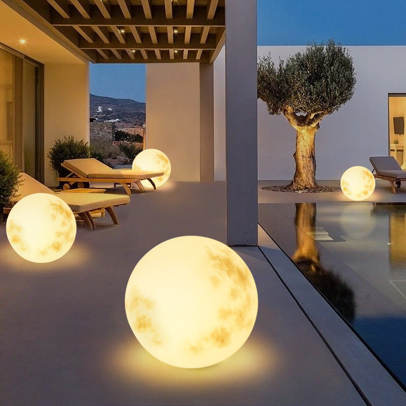 Solvyn | Spherical Solar Powered Garden Moon Lamp 4