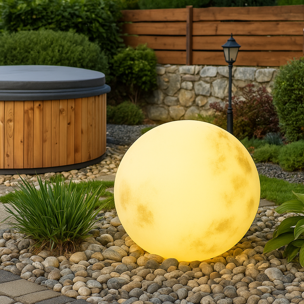 Solvyn | Spherical Solar Powered Garden Moon Lamp 7