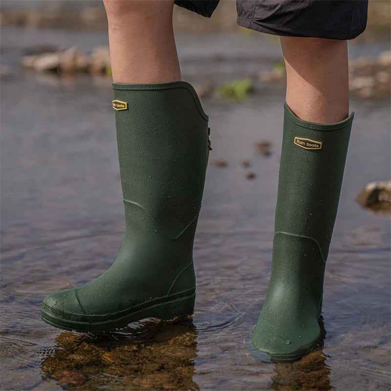 SplashEase | Women’s Easy-On Waterproof Rubber Rain Boots