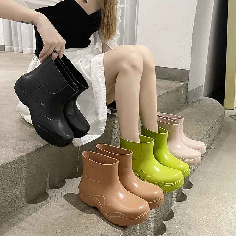 StormStride | Women’s Grip-Enhanced Anti-Slip Waterproof Rain Boots
