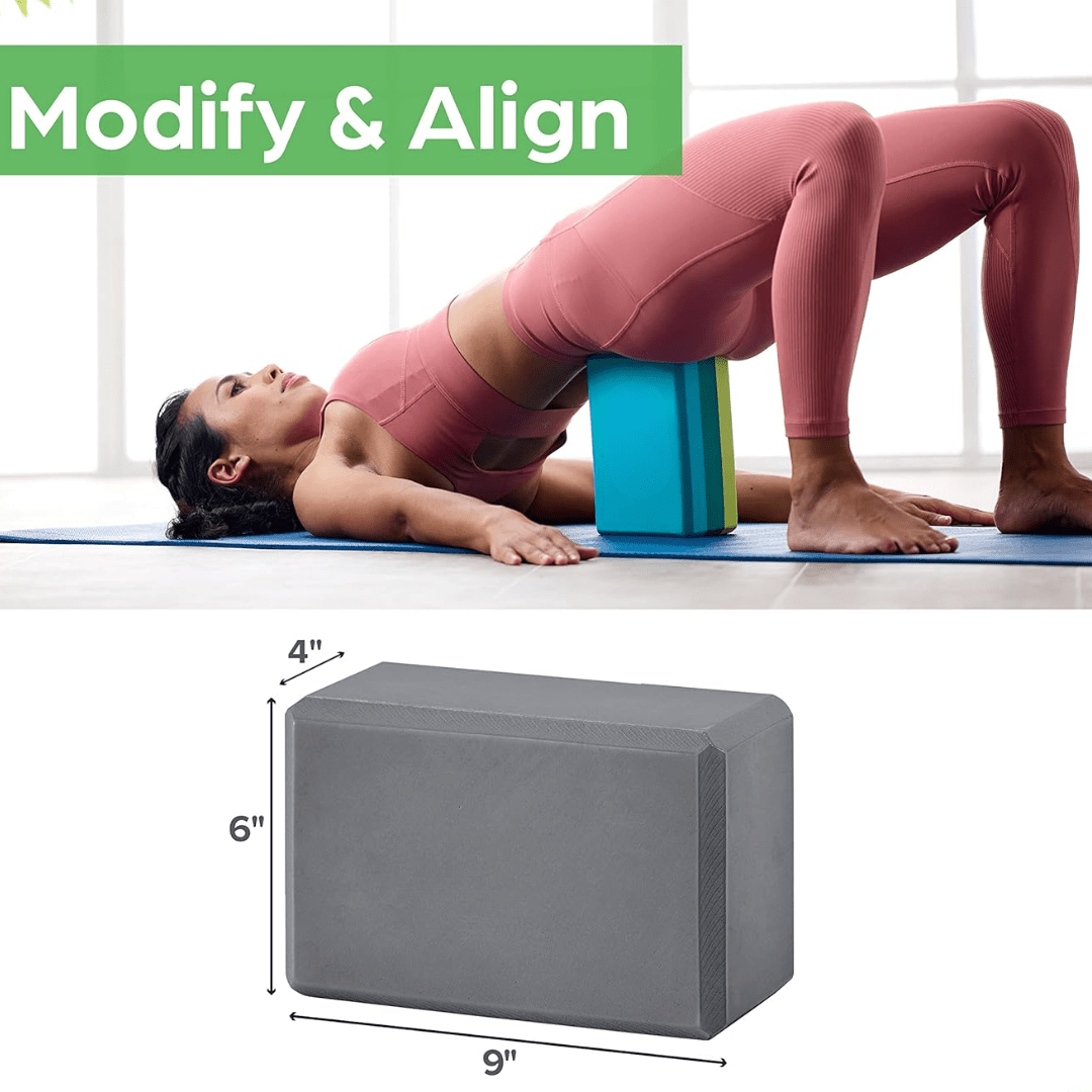 SupportFlex | Yoga Foam Block for Balance, Posture Support & Stretching 4