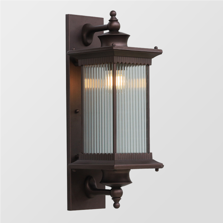 Vintage Black Outdoor Wall Lantern - Classic Rectangular Design for Gardens 5
