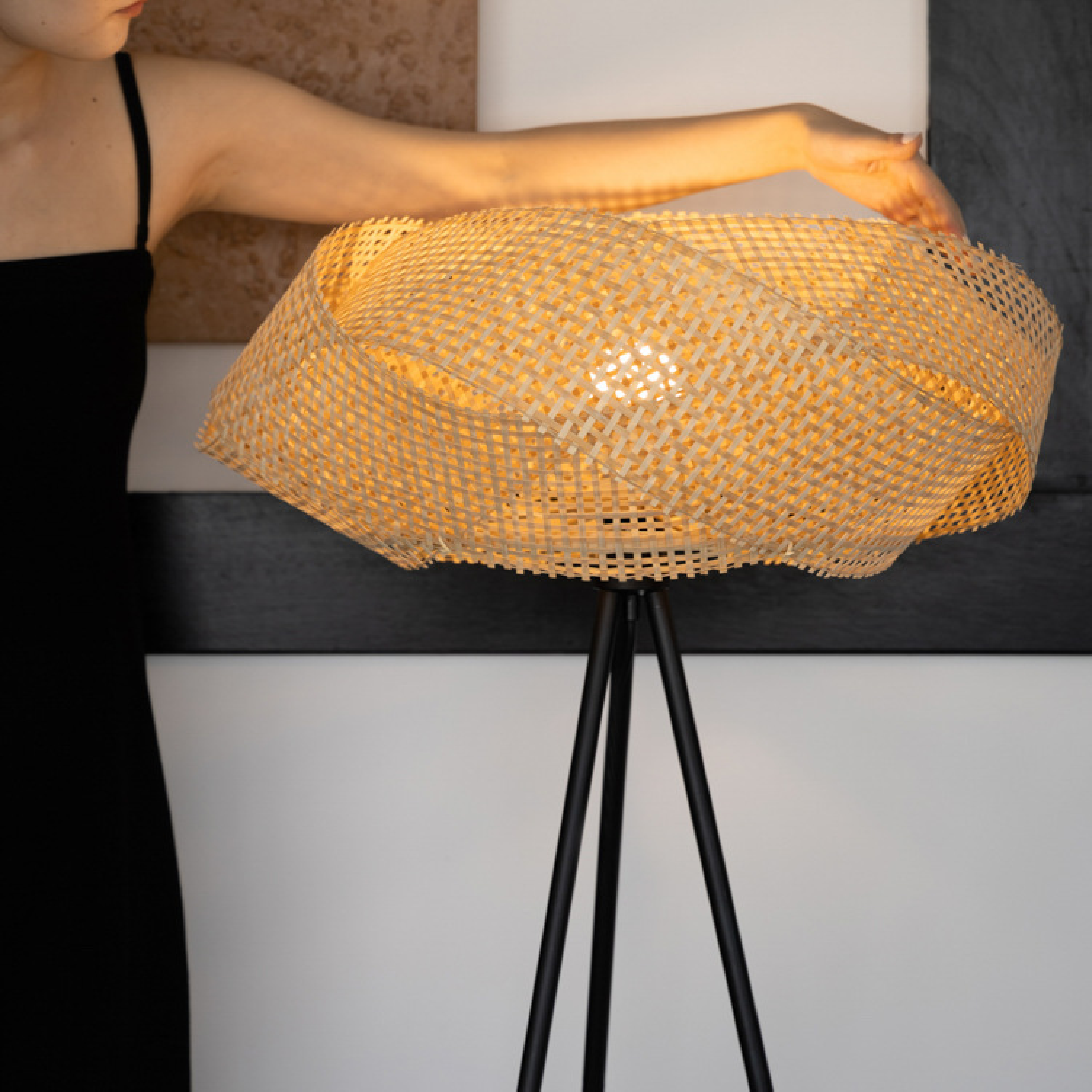 Vintra | Artistic Bamboo Floor Lamp 3
