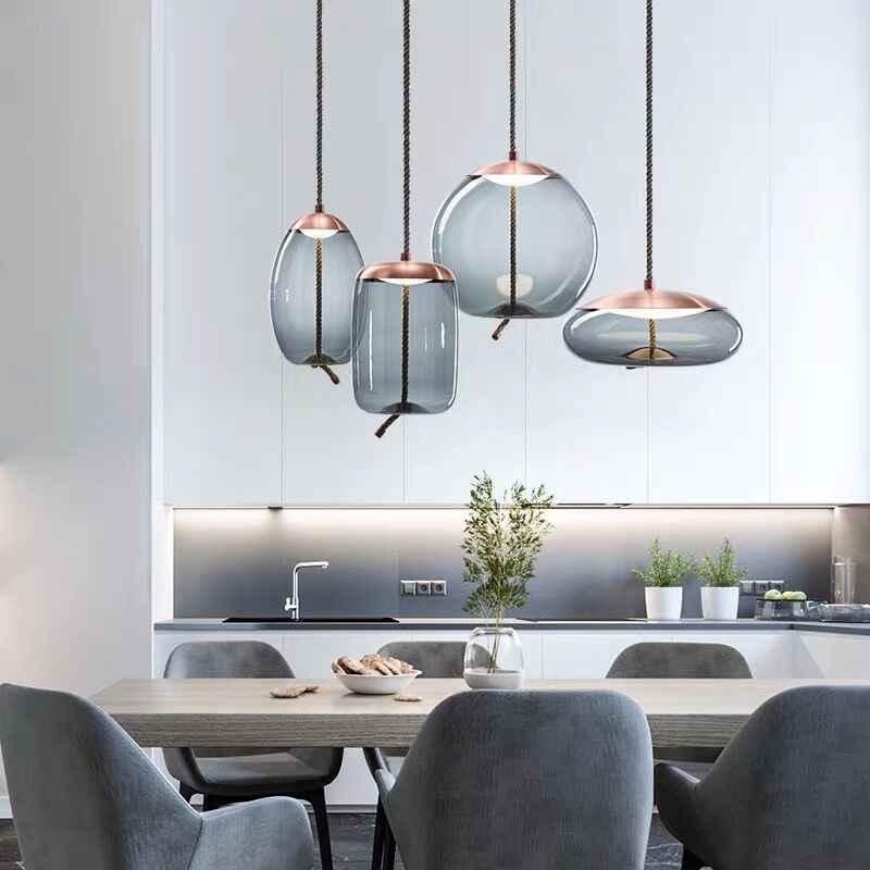 Volith | Rope and Metal Pendant Lamp for Entryway Spaces