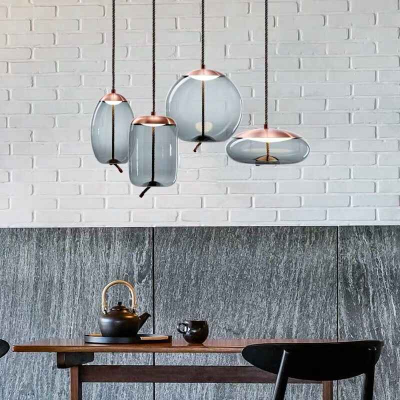 Volith | Rope and Metal Pendant Lamp for Entryway Spaces