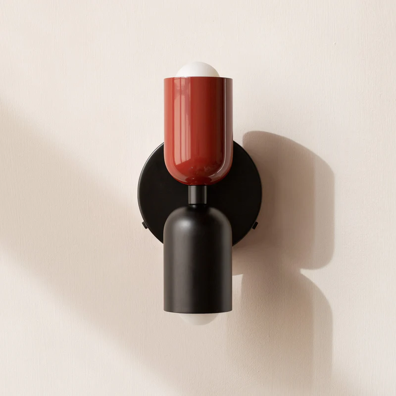 Wall Light Modern Dual Glass Sconce Fixture 11
