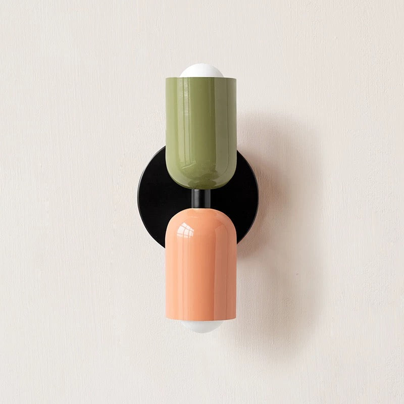Wall Light Modern Dual Glass Sconce Fixture 13