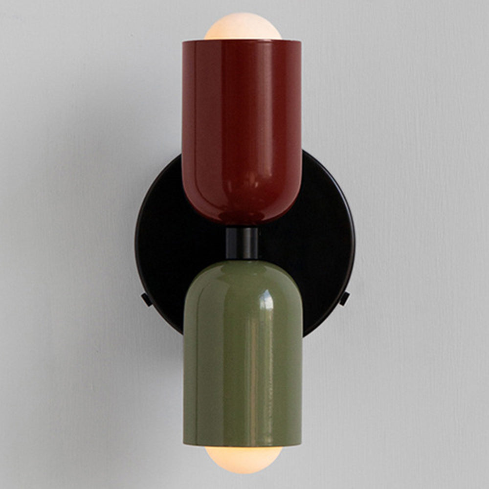 Wall Light Modern Dual Glass Sconce Fixture 18