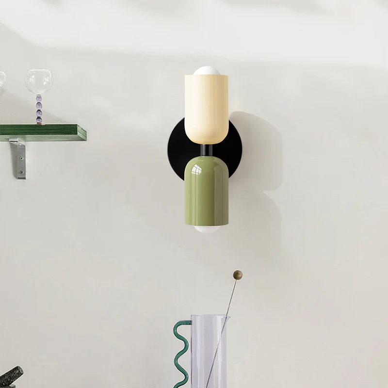 Wall Light Modern Dual Glass Sconce Fixture 3