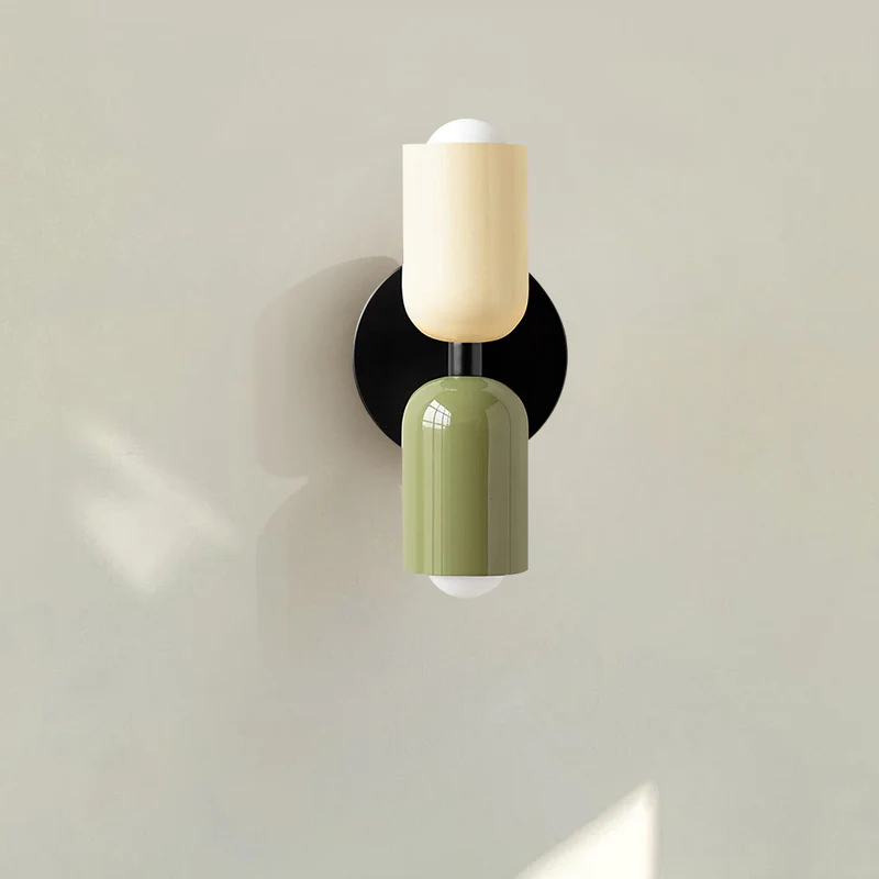 Wall Light Modern Dual Glass Sconce Fixture 4