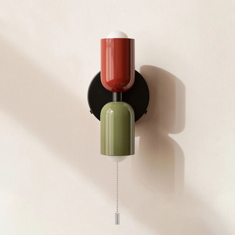 Wall Light Modern Dual Glass Sconce Fixture 9