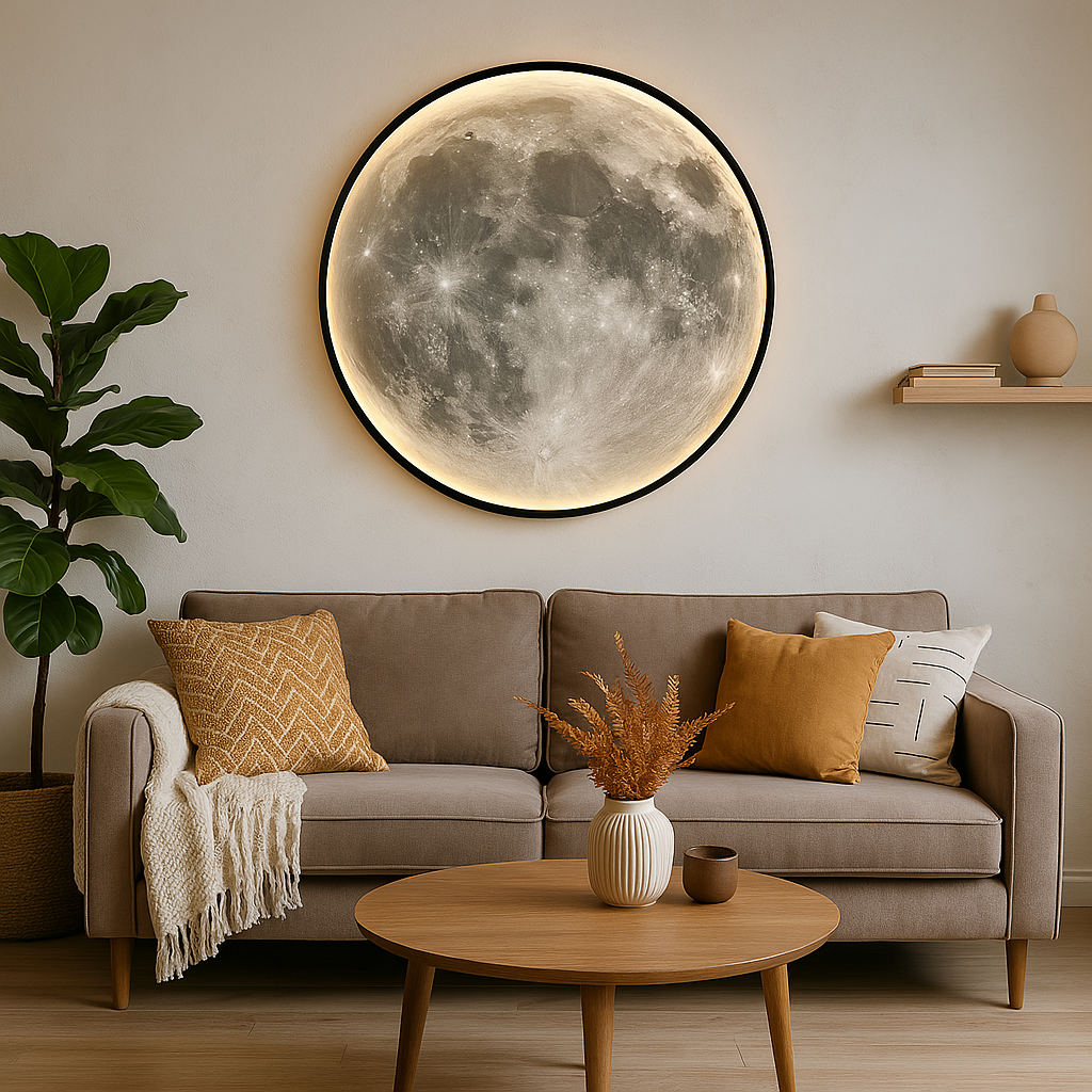 Wallure | Glowing Moon Wall Lamp for a Modern Home Living 0